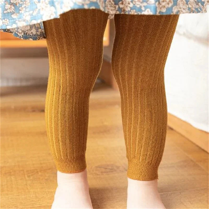 Lawadka Kids Girl Pants Spring Autumn Leggings For Girls Knitted Children's Trousers 0-4Years Toddler Baby Pantyhose 2024 New