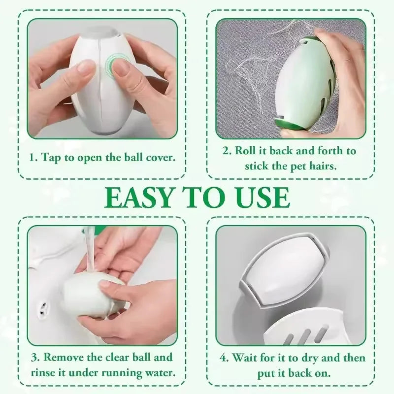 1pc Time-Saver Reusable Washable Lint Roller Strong Adhesive Hair Sticking Machine for Clothes Pets & Furniture Cleaning
