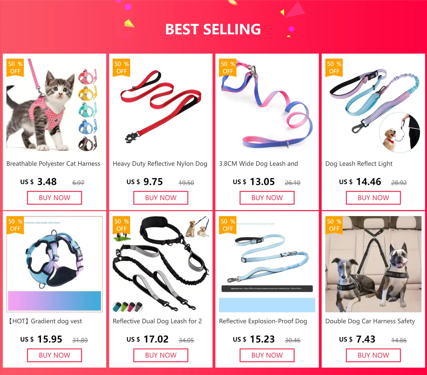 Nylon LED Night Safety Flashing Glow In The Dark Dog Leash Dogs Luminous Fluorescent Pet Dog Collar