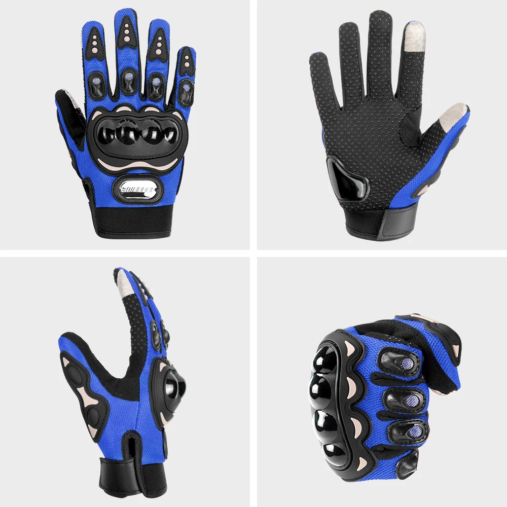 Motorcycle Gloves Moto Touch Screen Breathable Powered Motorbike Racing Riding Bicycle Protective Gloves Summer Men Cycl Gloves