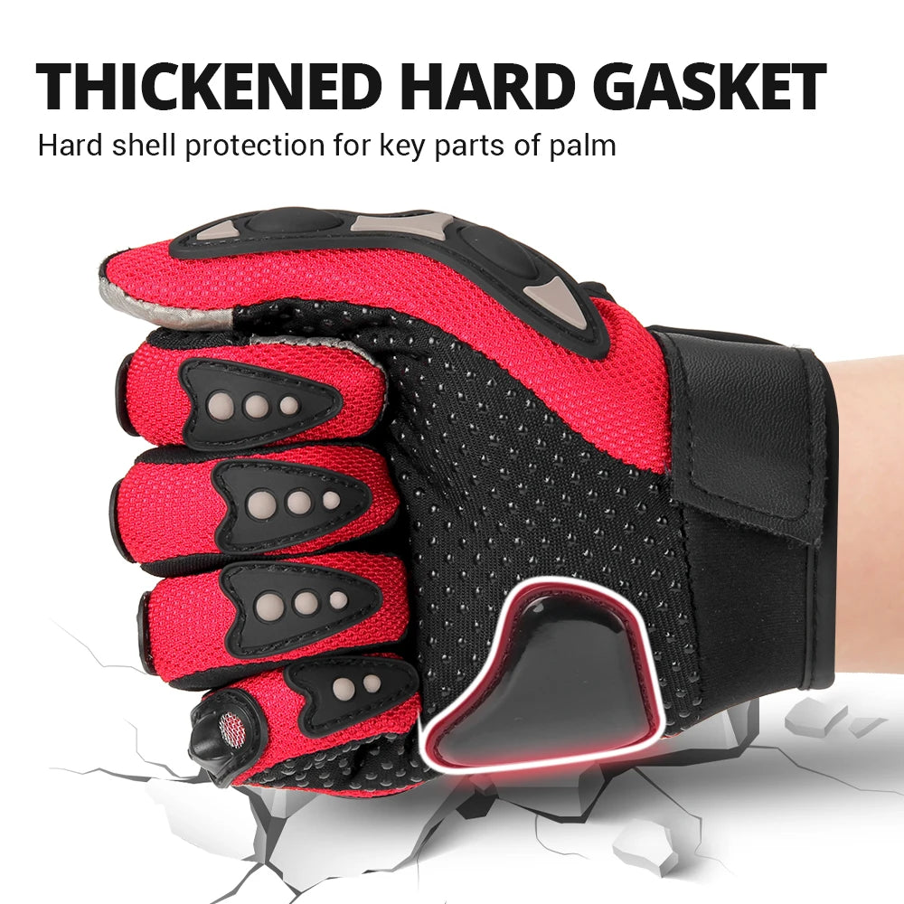 Motorcycle Gloves Moto Touch Screen Breathable Powered Motorbike Racing Riding Bicycle Protective Gloves Summer Men Cycl Gloves
