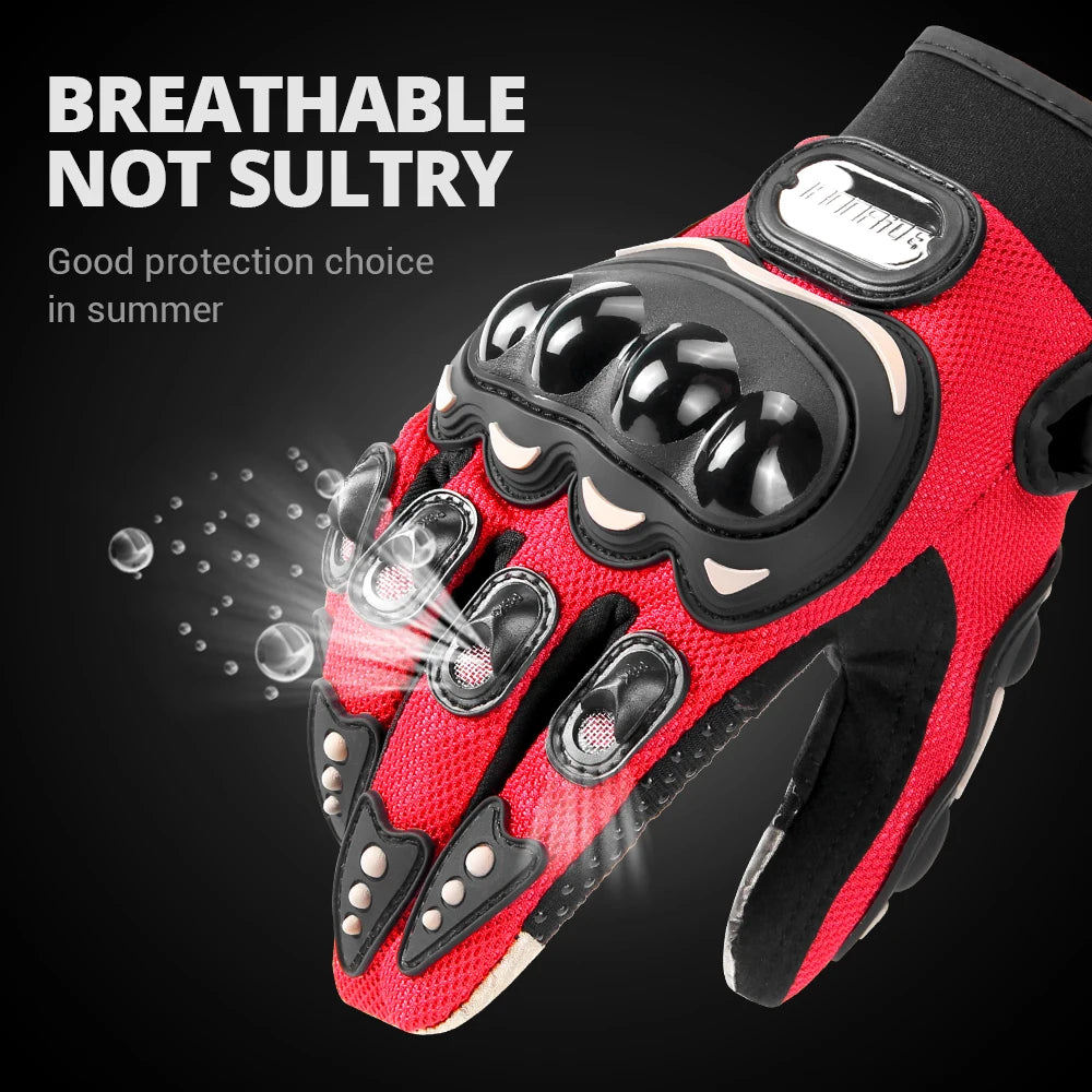 Motorcycle Gloves Moto Touch Screen Breathable Powered Motorbike Racing Riding Bicycle Protective Gloves Summer Men Cycl Gloves