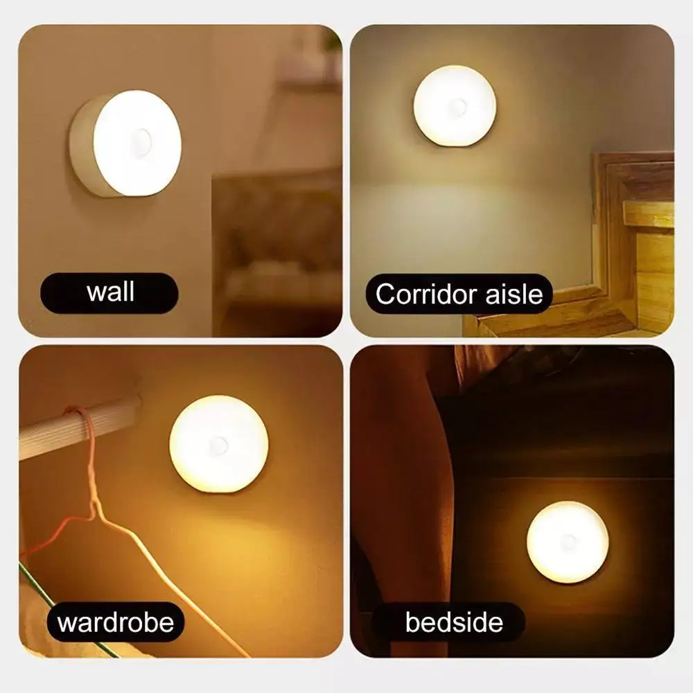 1pc Wireless Motion Sensor Night Light, Bedroom Decor Light, Intelligent Induction Lamp, for Staircase Closet Room Step Lighting