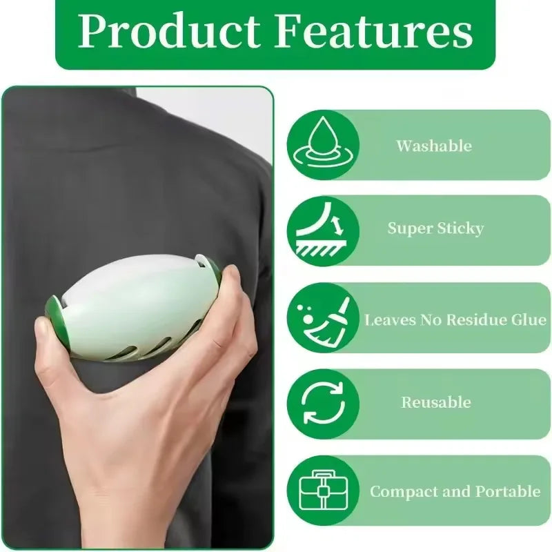 1pc Time-Saver Reusable Washable Lint Roller Strong Adhesive Hair Sticking Machine for Clothes Pets & Furniture Cleaning