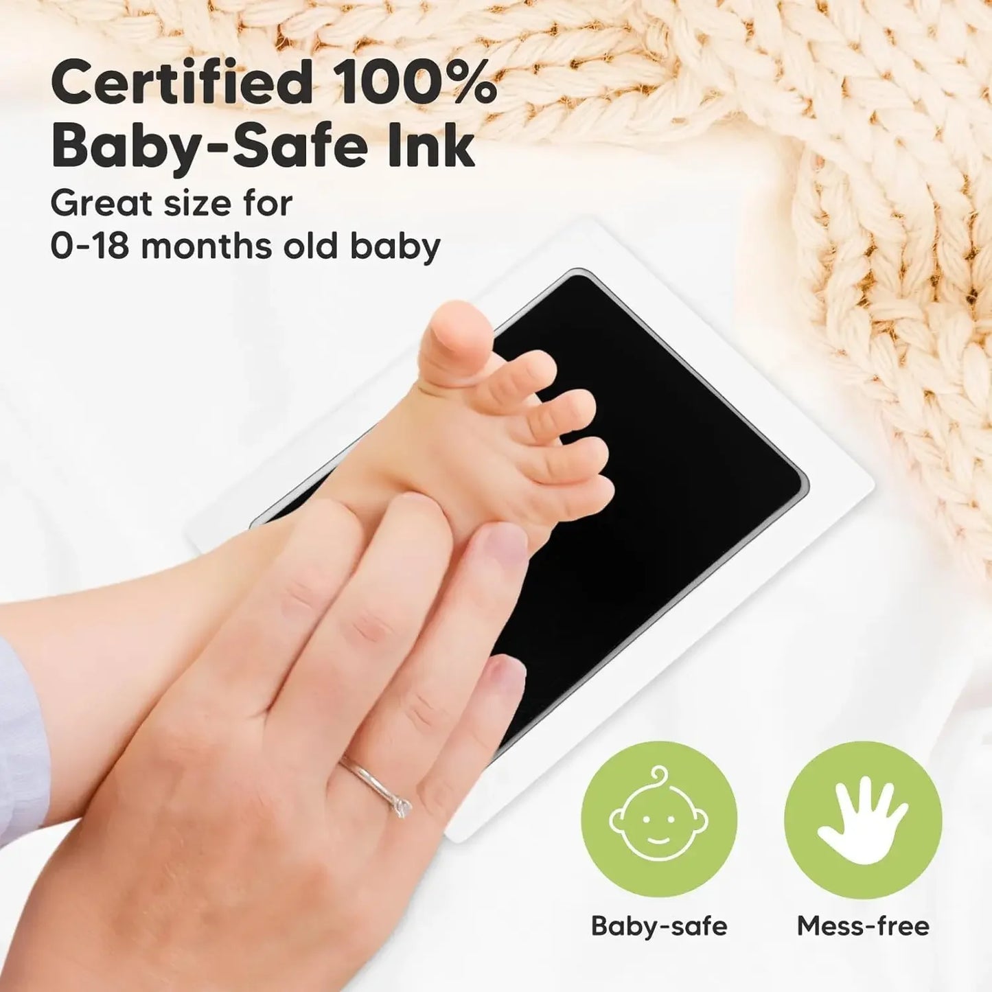 Cat Dog Paw Print Ink Kit Pad Baby Footprints Newborn Shower Handprint Easy Diy Clean Touch Inkless Safe Non-toxic Pet Souvenir