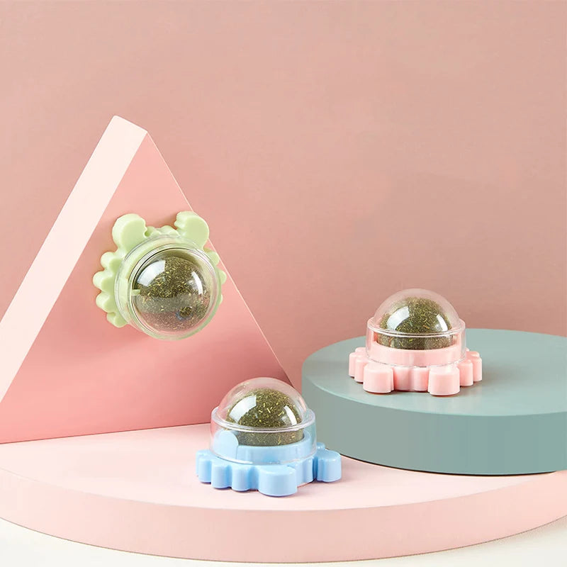 Pet Stuff Healthy Cat Catnip Toys Ball Cat Candy Licking Snacks Catnip Snack Nutrition Energy Ball Kitten Cat Toy Cat Supplies