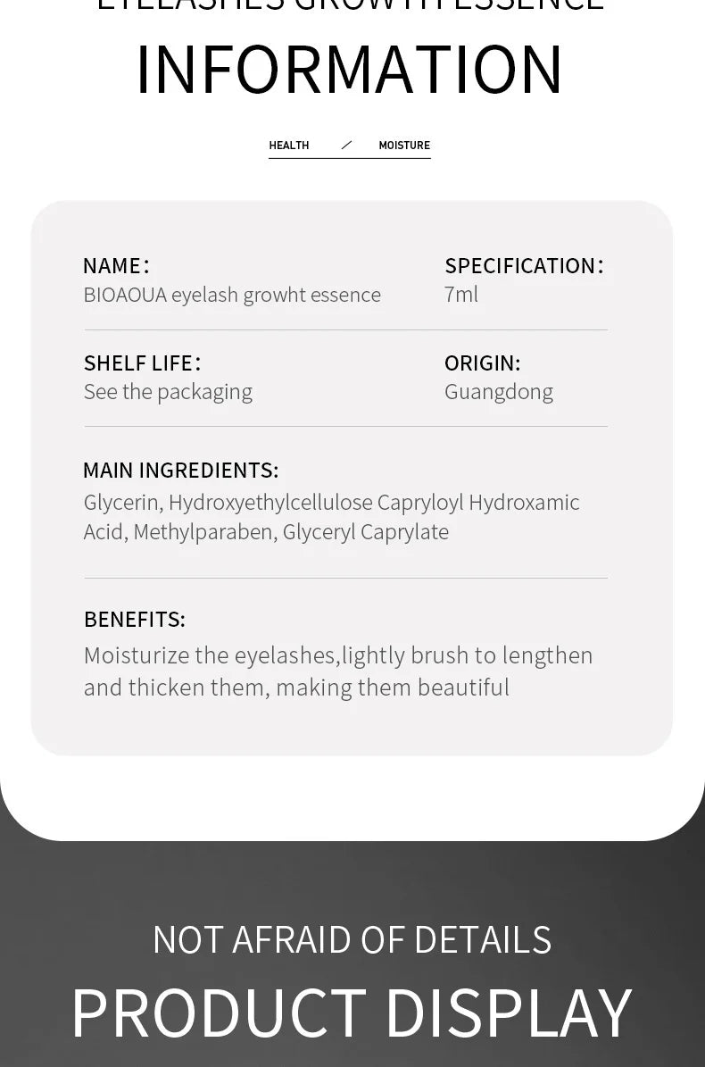 7 Days Fast Eyelash Growth Serum Eyelash Eyebrow Growth Strong Makeup Extension Treatment Eyelash Growth Thicken Care Products