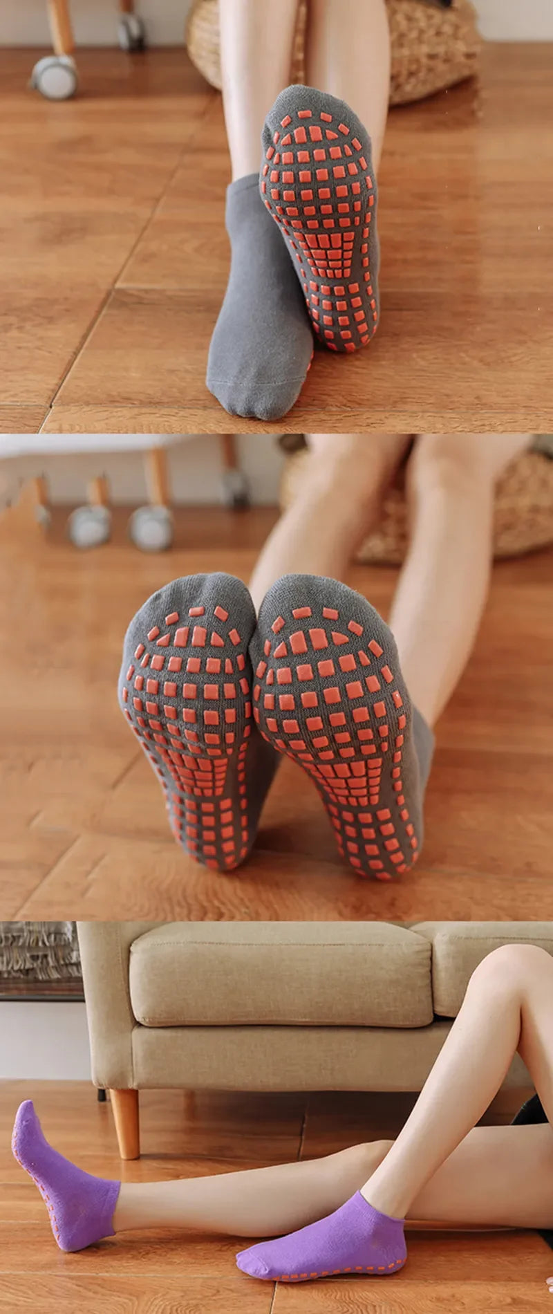Children Adults Anti-Slip Socks Parent-Child Trampoline Boys Girls Sock Cotton Elasticity Sports Boys Outside Kids Family Sock