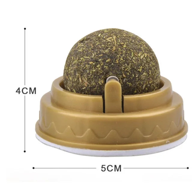Pet Stuff Healthy Cat Catnip Toys Ball Cat Candy Licking Snacks Catnip Snack Nutrition Energy Ball Kitten Cat Toy Cat Supplies