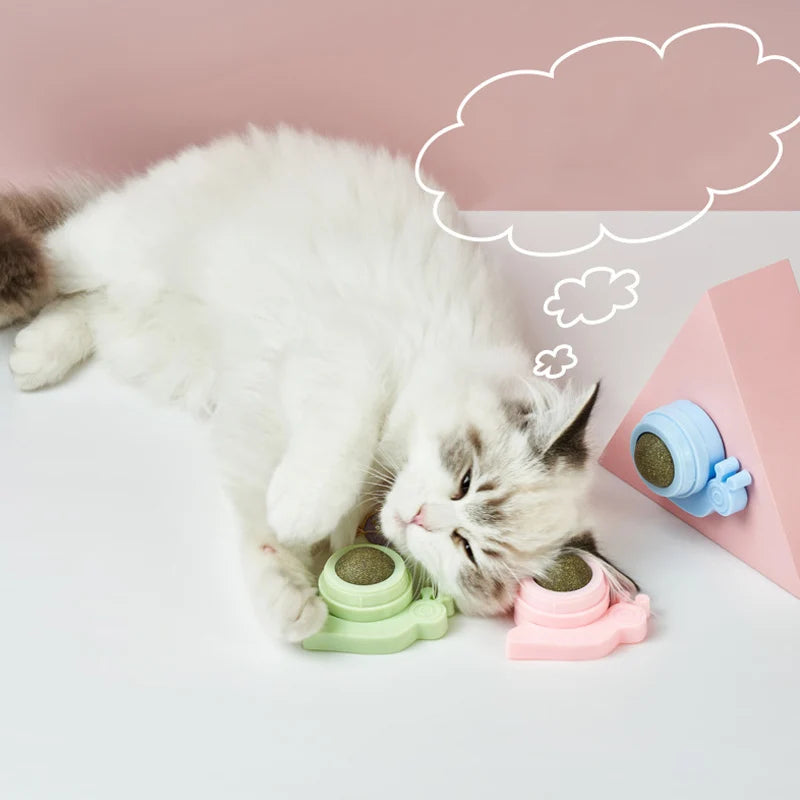 Pet Stuff Healthy Cat Catnip Toys Ball Cat Candy Licking Snacks Catnip Snack Nutrition Energy Ball Kitten Cat Toy Cat Supplies