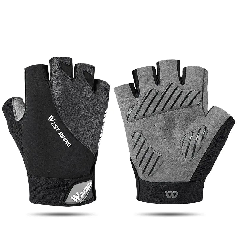 WEST BIKING Sports Cycling Gloves Half Finger Men Women MTB Bike Gloves Running Fitness Gym Riding Motorcycle Bicycle Gloves