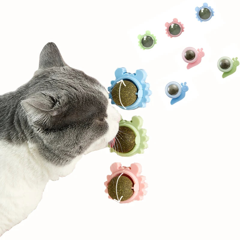 Pet Stuff Healthy Cat Catnip Toys Ball Cat Candy Licking Snacks Catnip Snack Nutrition Energy Ball Kitten Cat Toy Cat Supplies