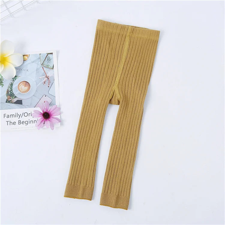 Lawadka Kids Girl Pants Spring Autumn Leggings For Girls Knitted Children's Trousers 0-4Years Toddler Baby Pantyhose 2024 New