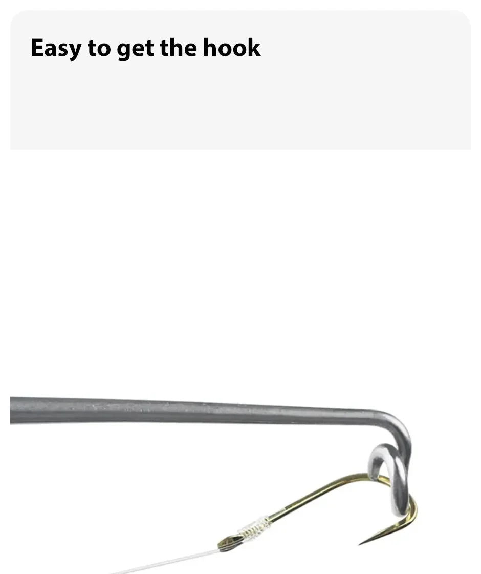 1pc Fishing Hook Remover  Stainless Steel Fishhook Dehooker Hook Detacher Extractor Rapid Decoupling Fishing Tools