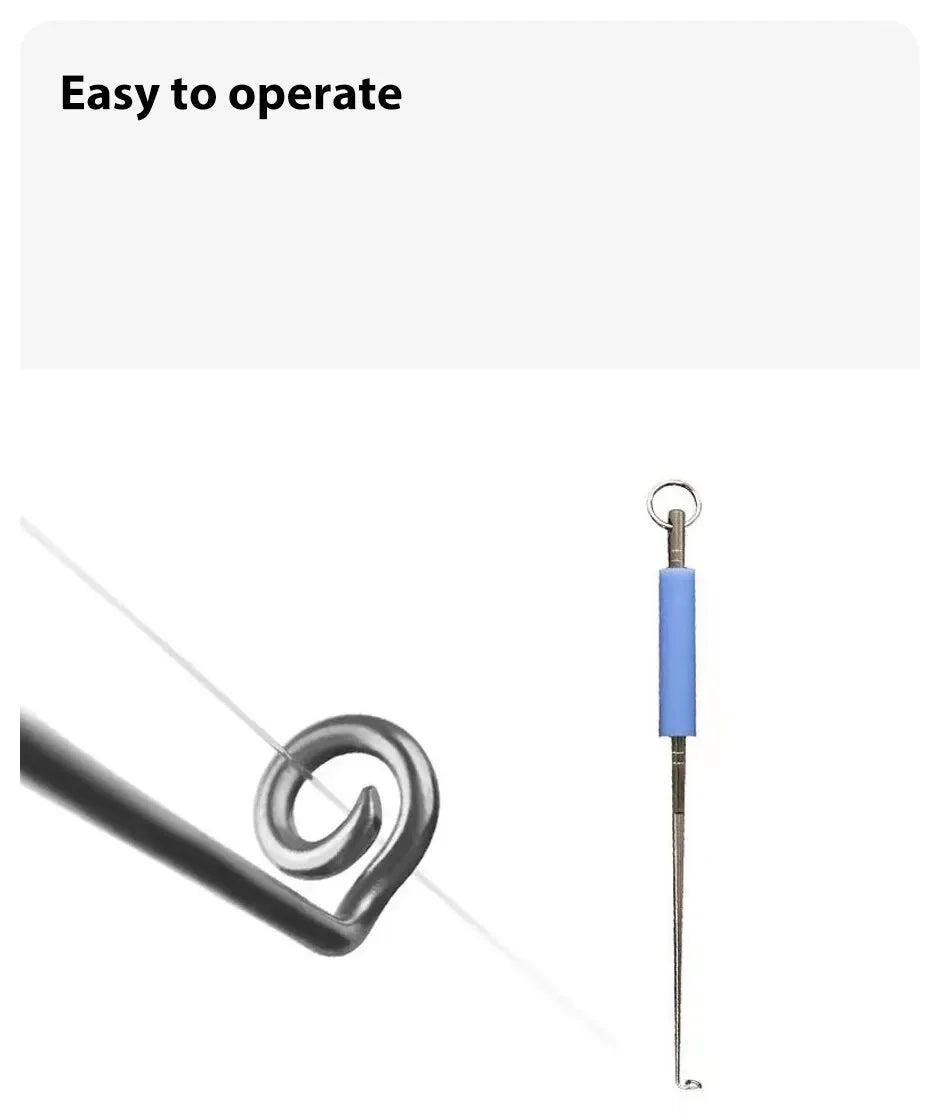 1pc Fishing Hook Remover  Stainless Steel Fishhook Dehooker Hook Detacher Extractor Rapid Decoupling Fishing Tools