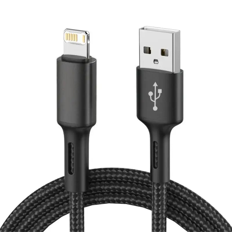3A USB Cable For iPhone 14 13 12 11 Pro Max X XR 6s 7 8 Plus 0.25m 1m 2m Lead Mobile Phone Fast Charging Cord Data Charger Wire