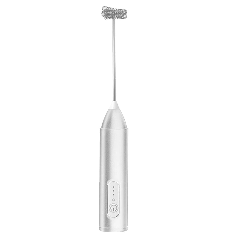 Electric Milk Frother 2 In 1 Rechargeable  Blender Stainless Steel 3 Speeds Coffee Mixer Egg Beater Handheld Foam Maker Tools
