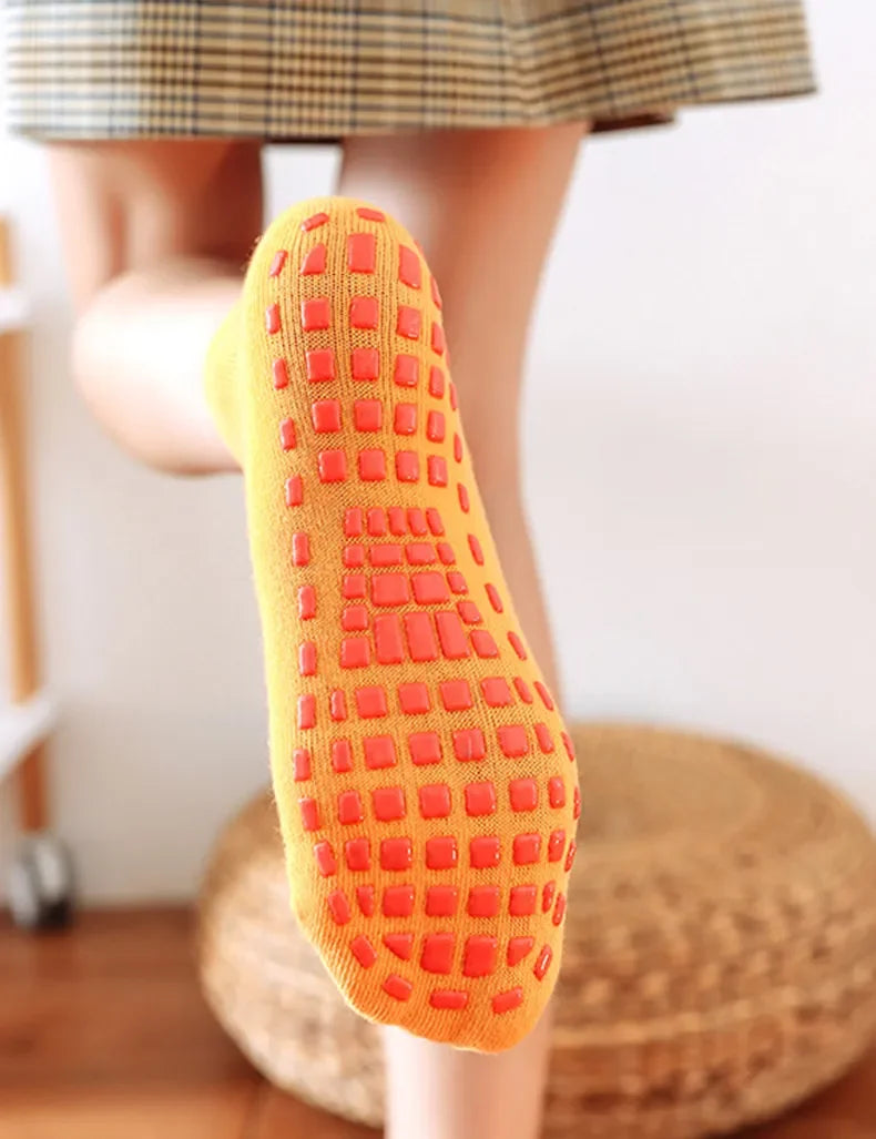 Children Adults Anti-Slip Socks Parent-Child Trampoline Boys Girls Sock Cotton Elasticity Sports Boys Outside Kids Family Sock