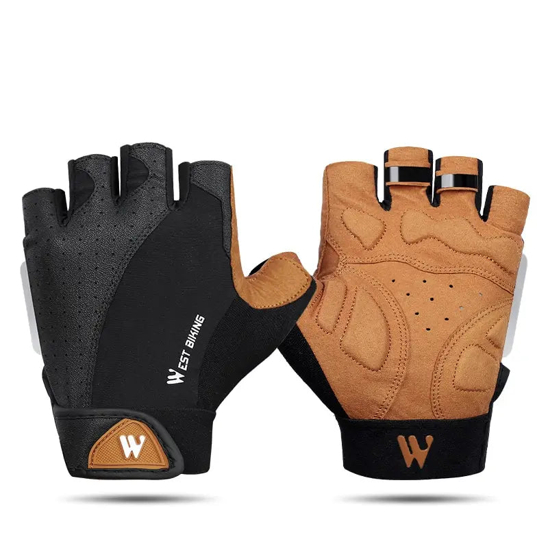 WEST BIKING Sports Cycling Gloves Half Finger Men Women MTB Bike Gloves Running Fitness Gym Riding Motorcycle Bicycle Gloves