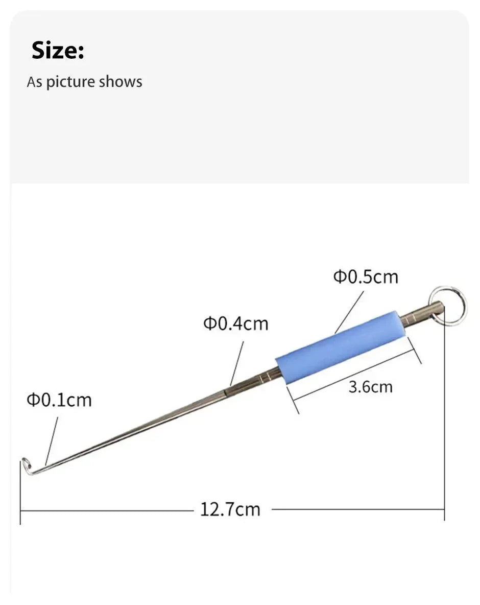 1pc Fishing Hook Remover  Stainless Steel Fishhook Dehooker Hook Detacher Extractor Rapid Decoupling Fishing Tools