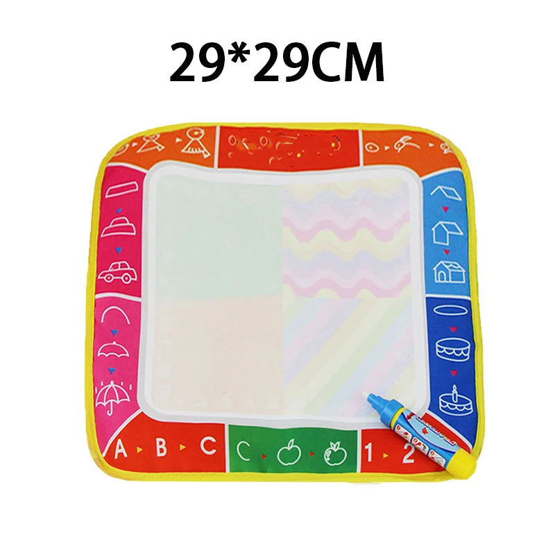 Coolplay Magic Water Drawing Mat Coloring Doodle Mat with Magic Pens Montessori Toys Painting Board Educational Toys for Kids