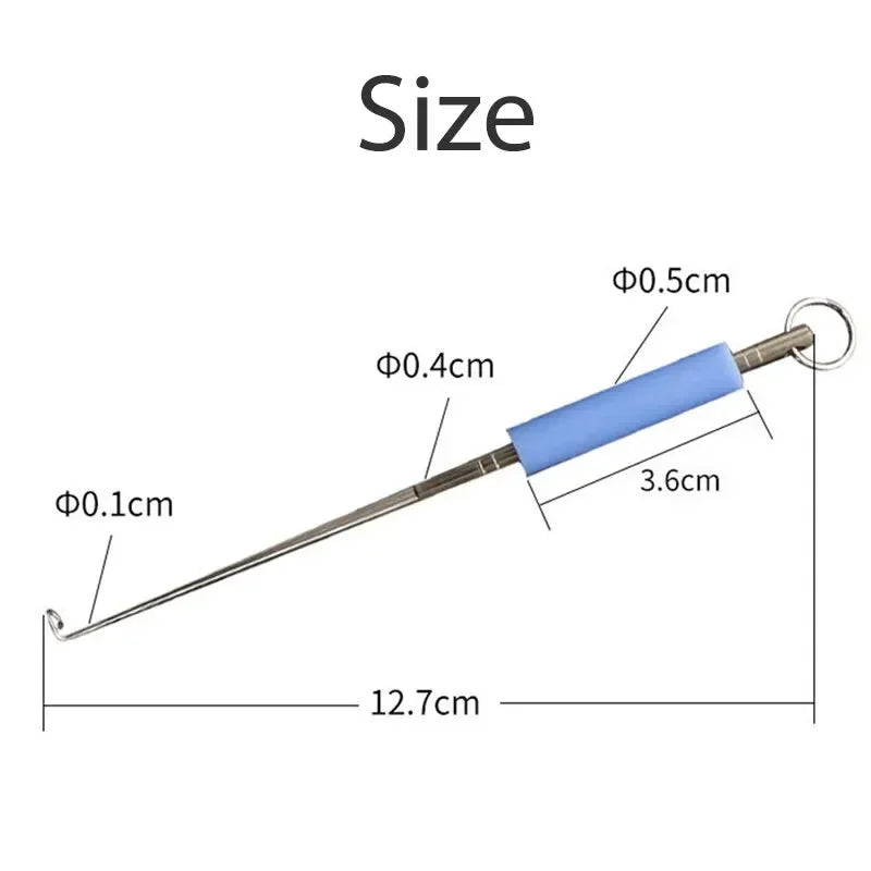 1pc Fishing Hook Remover  Stainless Steel Fishhook Dehooker Hook Detacher Extractor Rapid Decoupling Fishing Tools