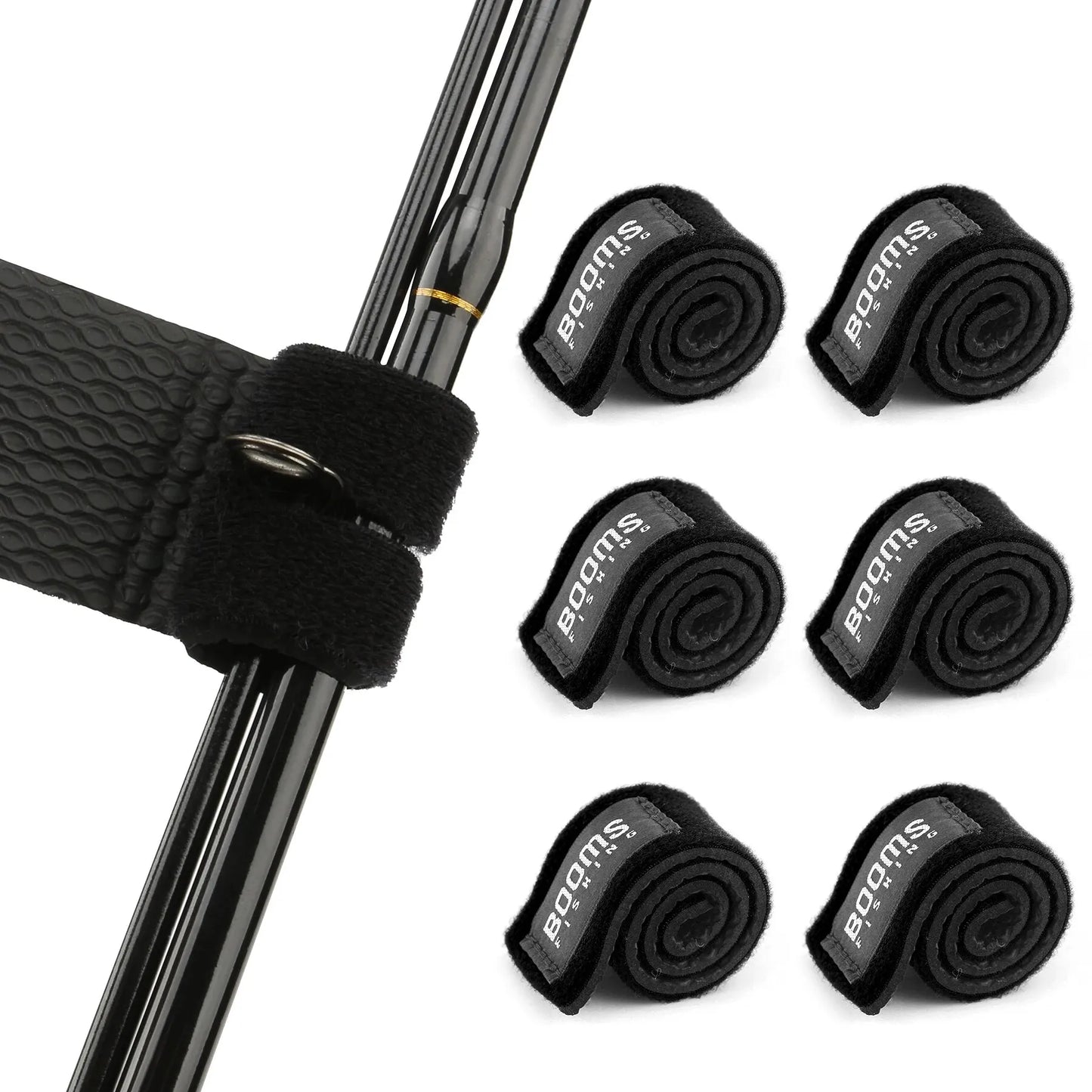 Booms Fishing RS3 Lure Fishing Rod Holder Belt Strap With Rod Tie Suspenders Wrap Fishing Tackle Boxes Tools Box Accessories