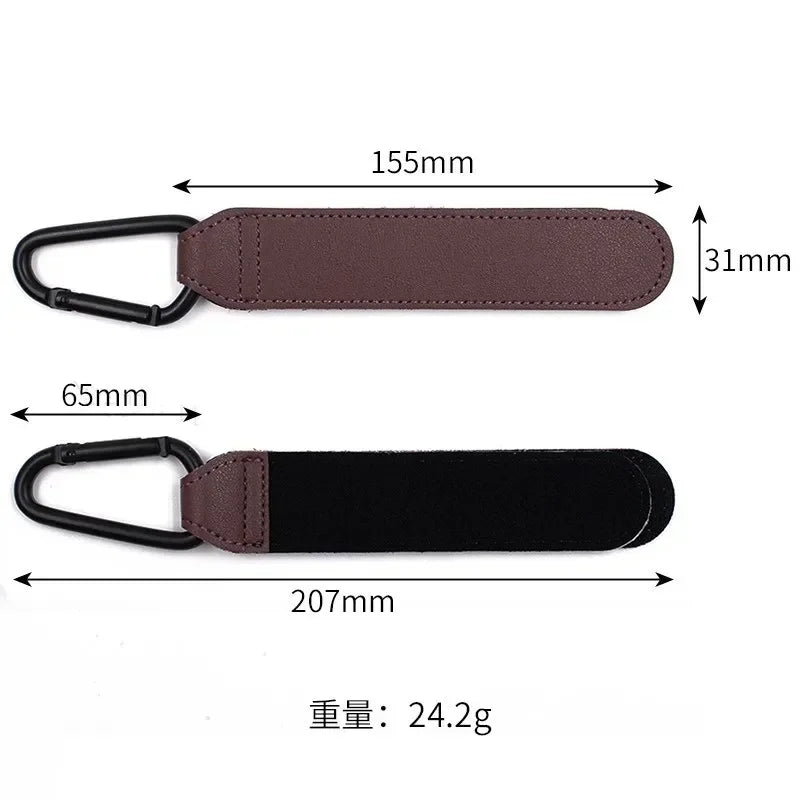 1/2pcs PU Leather Baby Bag Stroller Hook Pram Rotate 360 Degree Rotatable Cart Organizer Pram Hook Crochet Stroller Accessories