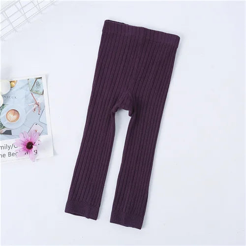 Lawadka Kids Girl Pants Spring Autumn Leggings For Girls Knitted Children's Trousers 0-4Years Toddler Baby Pantyhose 2024 New