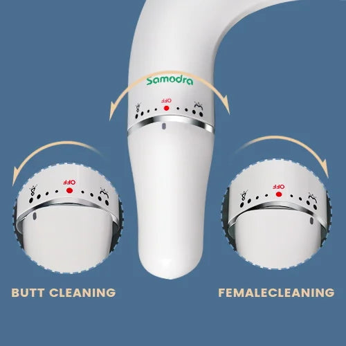 SAMODRA Ultra Slim Bidet Attachment for Toilet Seat - Dual Nozzle, Adjustable Water Pressure, Non-Electric Ass Sprayer