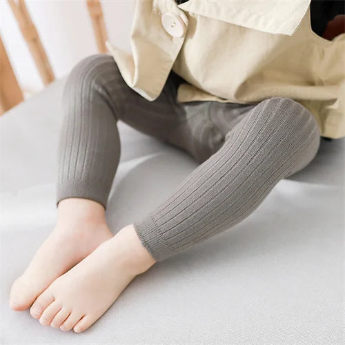 Lawadka Kids Girl Pants Spring Autumn Leggings For Girls Knitted Children's Trousers 0-4Years Toddler Baby Pantyhose 2024 New