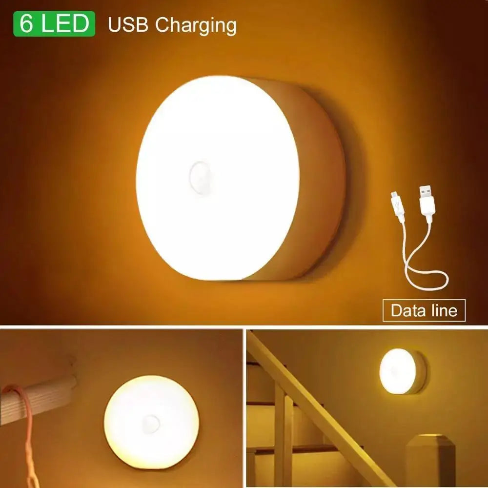 1pc Wireless Motion Sensor Night Light, Bedroom Decor Light, Intelligent Induction Lamp, for Staircase Closet Room Step Lighting