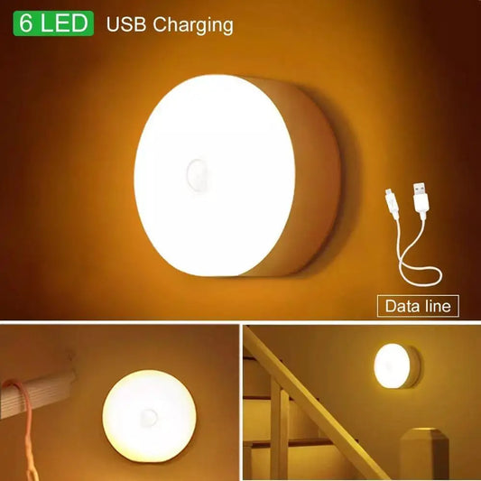 1pc Wireless Motion Sensor Night Light, Bedroom Decor Light, Intelligent Induction Lamp, for Staircase Closet Room Step Lighting