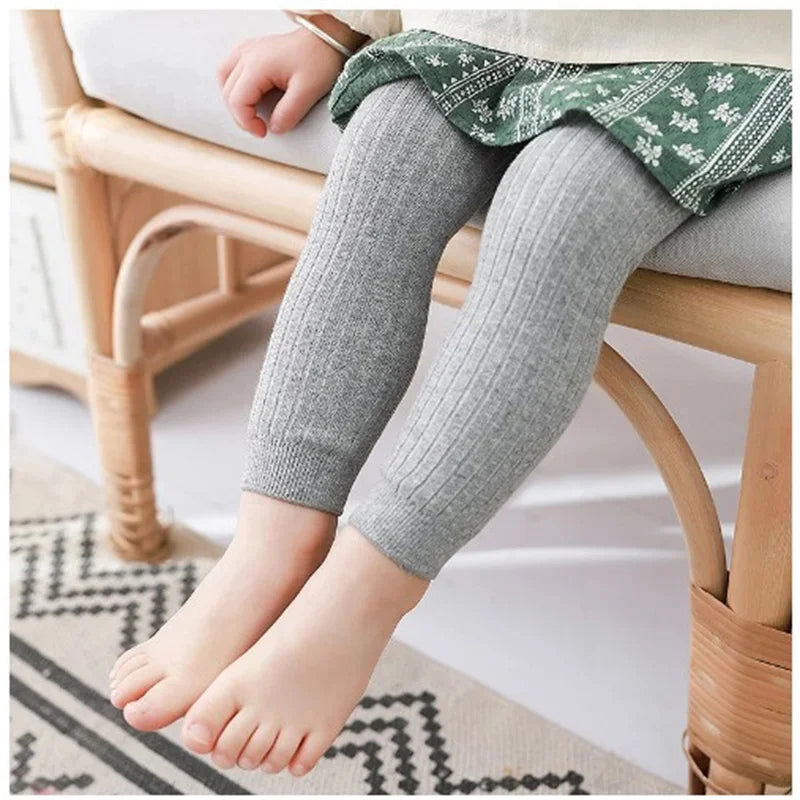 Lawadka Kids Girl Pants Spring Autumn Leggings For Girls Knitted Children's Trousers 0-4Years Toddler Baby Pantyhose 2024 New