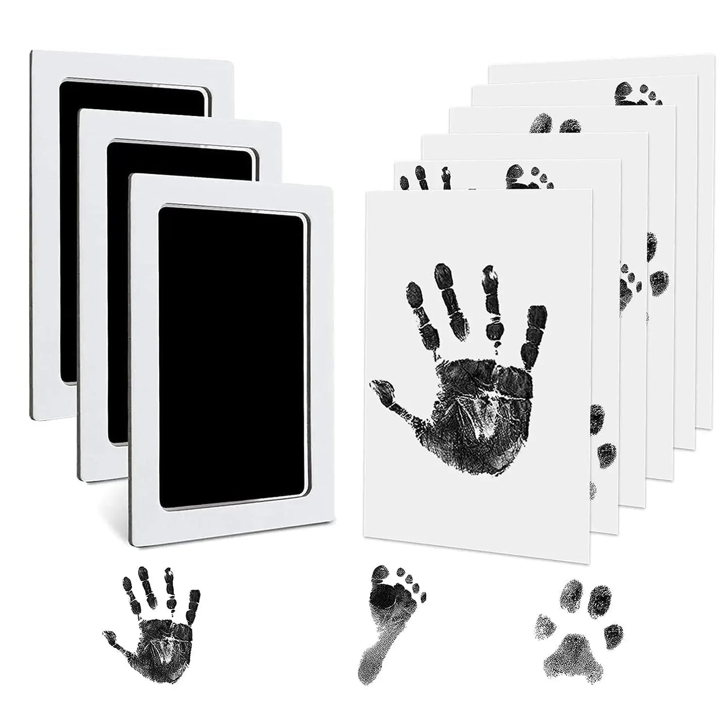 Cat Dog Paw Print Ink Kit Pad Baby Footprints Newborn Shower Handprint Easy Diy Clean Touch Inkless Safe Non-toxic Pet Souvenir