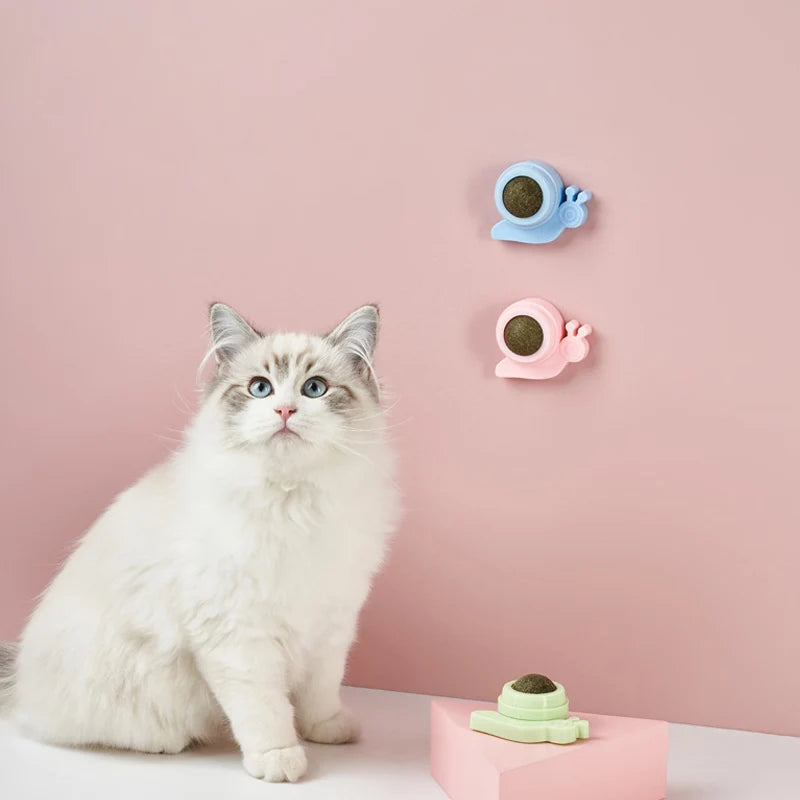 Pet Stuff Healthy Cat Catnip Toys Ball Cat Candy Licking Snacks Catnip Snack Nutrition Energy Ball Kitten Cat Toy Cat Supplies