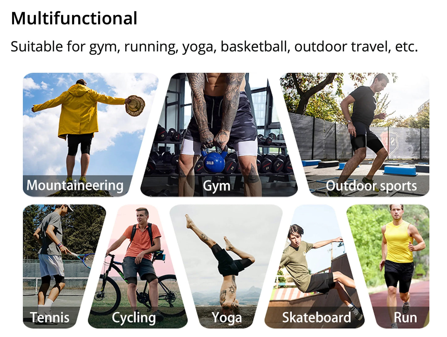2 in 1 Mens Running Shorts with Liner, Tower Holder, 4 Pockets, Actvewear 2 Layers Sport Short for Workout Gym